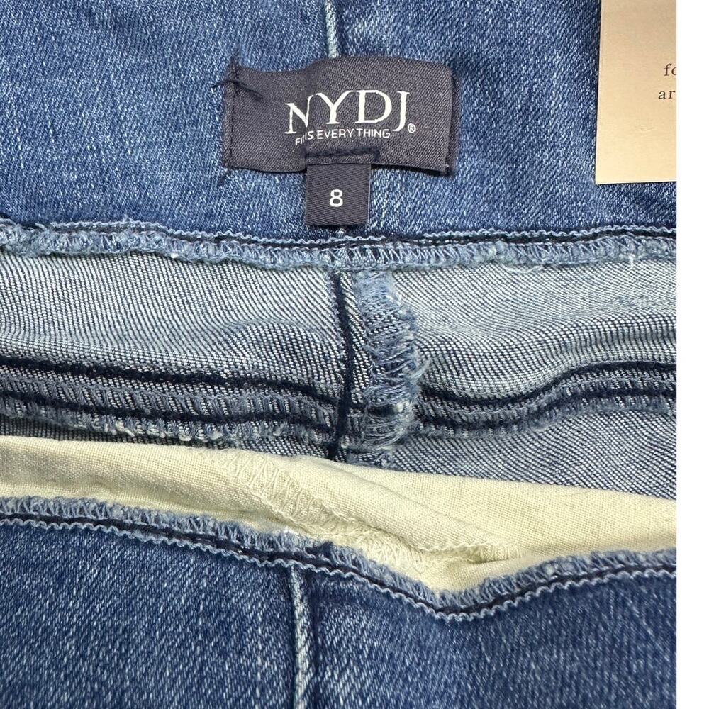 NYDJ Pull On Skinny Ankle Jeans Women 8 Aquino Medium Wash Lift Tuck NWT - Picture 4 of 6